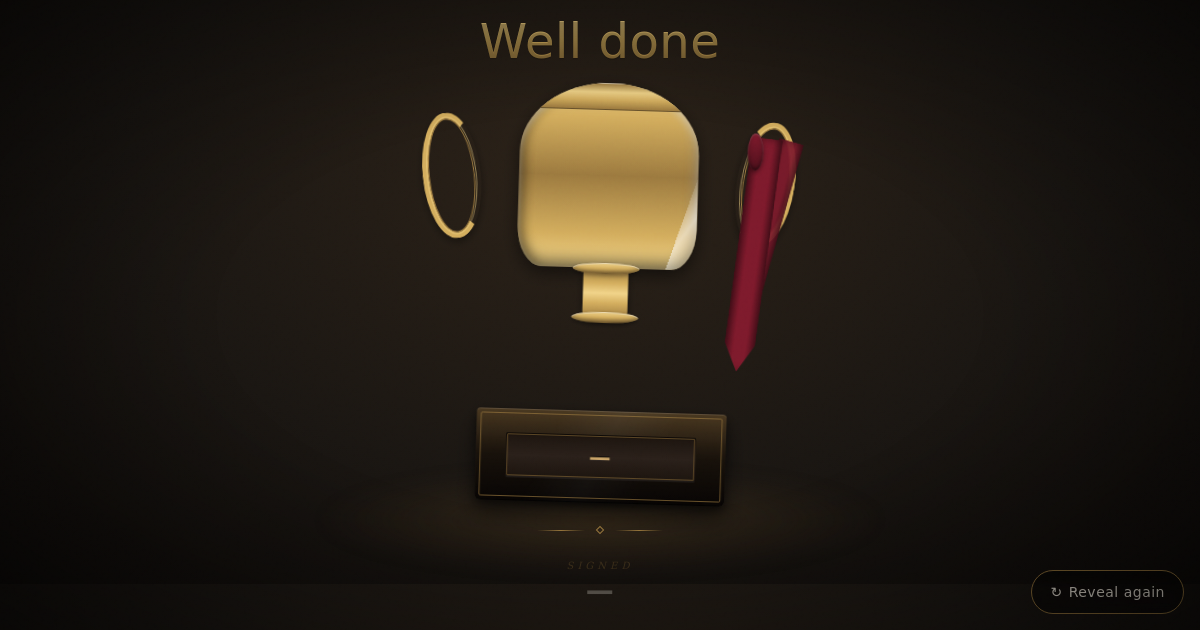Trophy card template