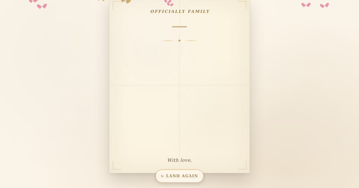 Adoption Day — Officially Family card template