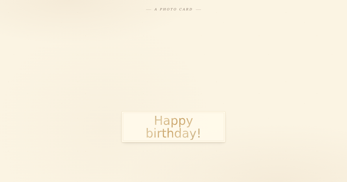Photo Collage (Birthday) card template