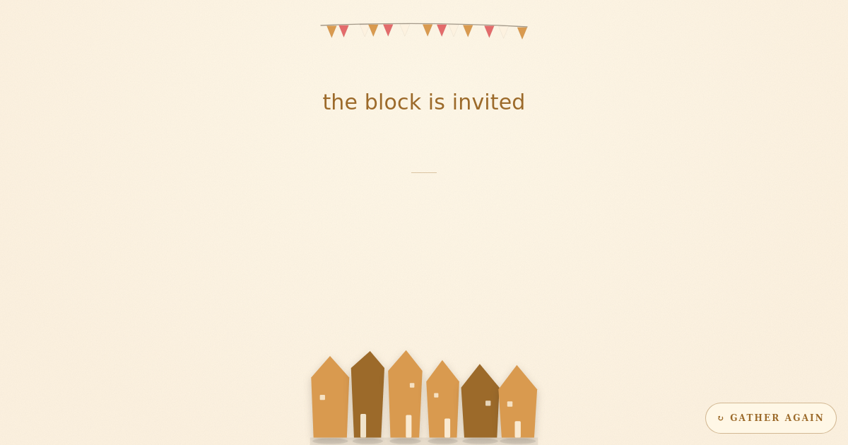 Block Party card template
