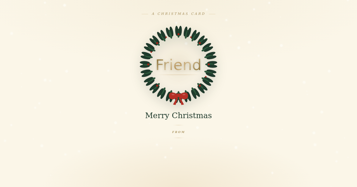 Christmas card template