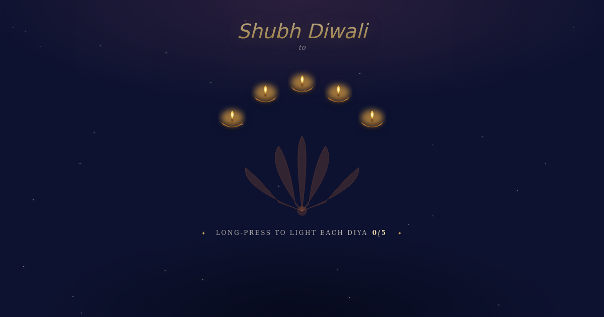 Festival of Lights card template