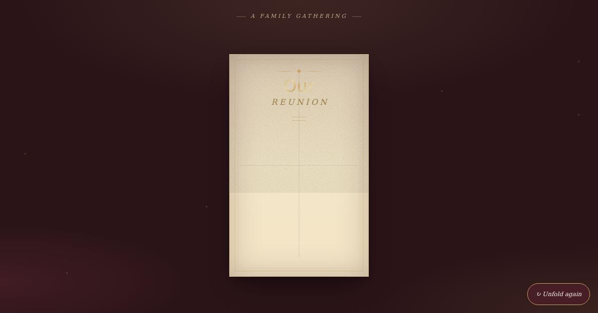 Family Reunion card template