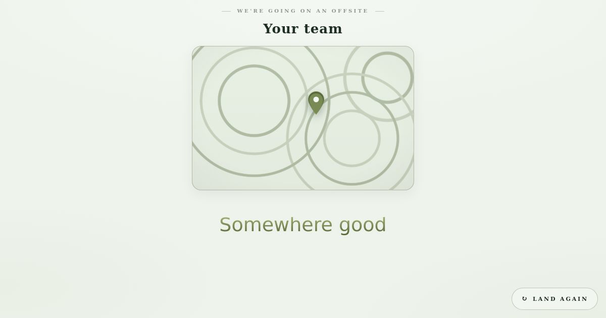 Work Offsite card template