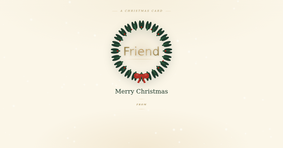 Christmas card template