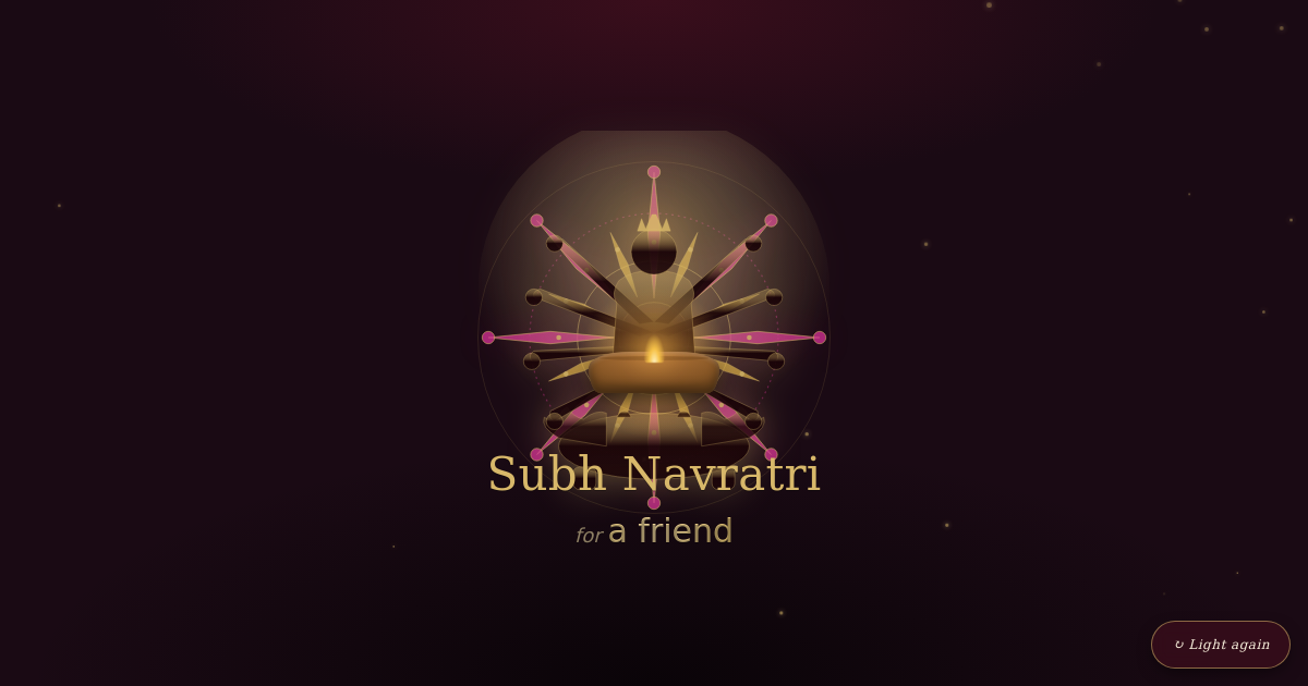 Navratri / Durga Puja card template