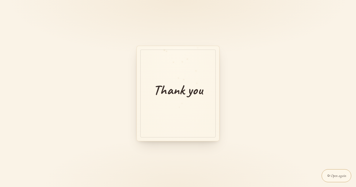 Thank-You Note card template