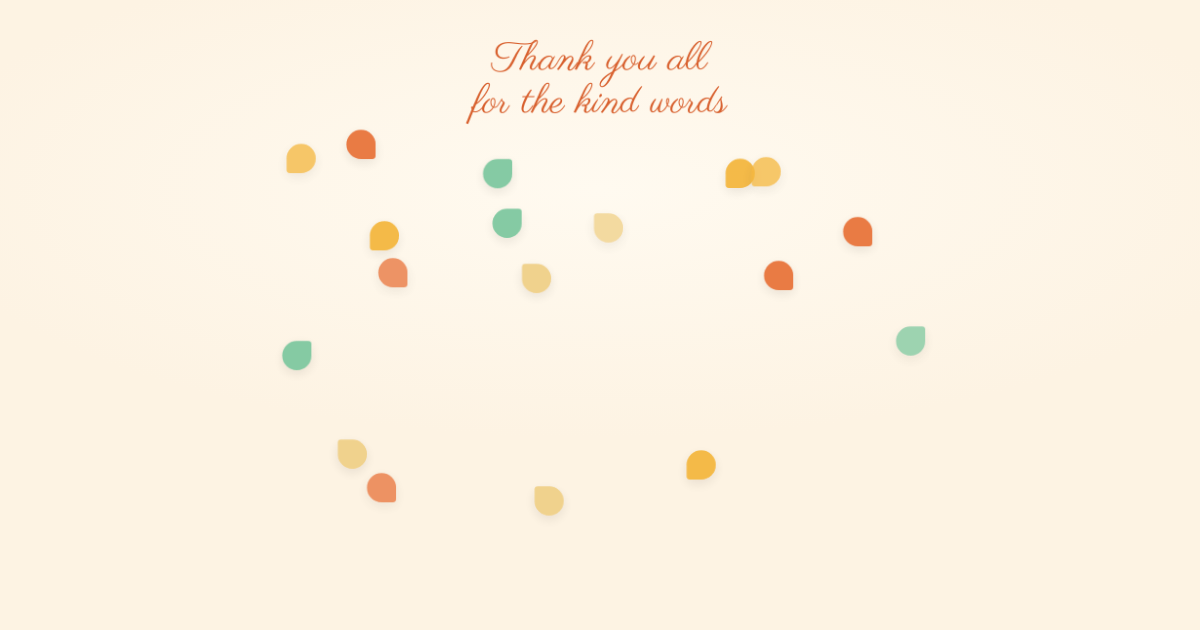 Thanks for the Wishes card template